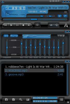 Screenshot of my QMMP skin