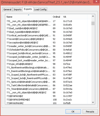 Some of the functions in msvcr100.dll