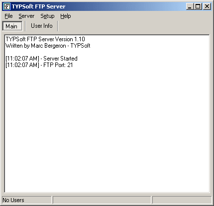 typsoft ftp server 1.11