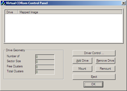 virtuellt cdrom-kontrollblock x64