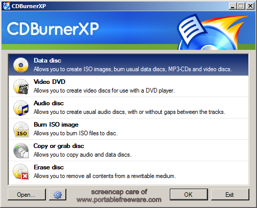 StarBurn Portable Download - A tool that allows to grab, burn and master  CD, DVD, Blu-Ray and HD-DVD